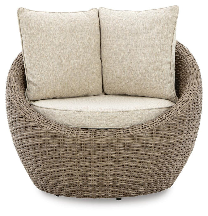 Danson Swivel Lounge with Cushion (Set of 2) - Clarks Hardware - Iowa