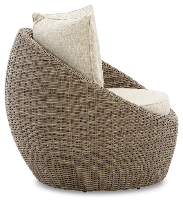 Danson Swivel Lounge with Cushion (Set of 2) - Clarks Hardware - Iowa