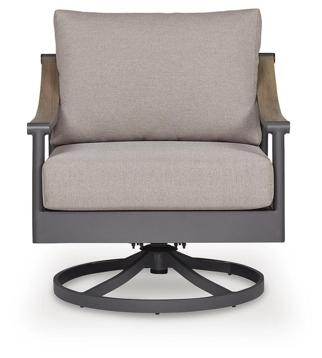 North Island Outdoor Swivel Lounge with Cushion - Clarks Hardware - Iowa