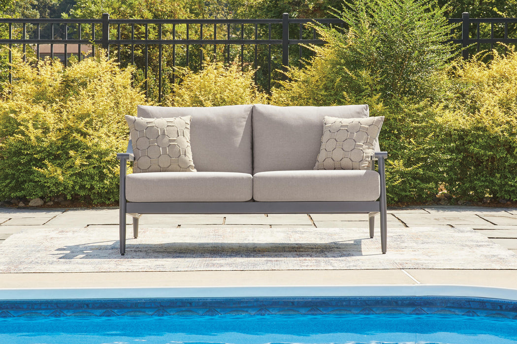 North Island Outdoor Loveseat with Cushion - Clarks Hardware - Iowa