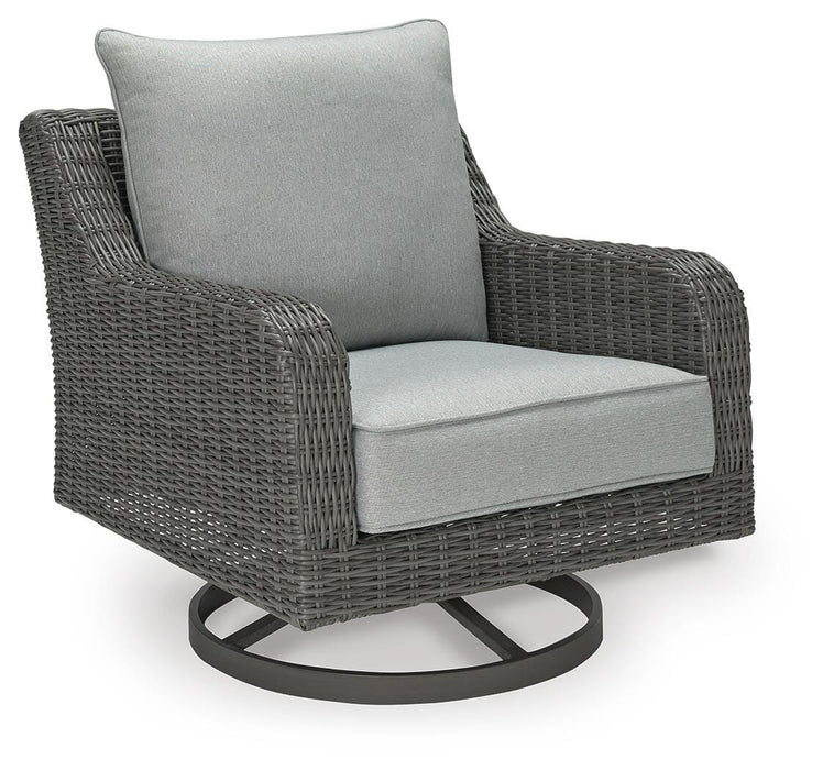 Elite Park Outdoor Swivel Lounge with Cushion - Clarks Hardware - Iowa