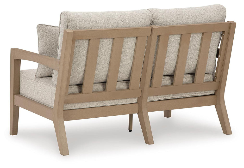 Hallow Creek Outdoor Loveseat with Cushion - Clarks Hardware - Iowa