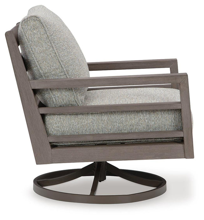 Hillside Barn Outdoor Swivel Lounge with Cushion - Clarks Hardware - Iowa