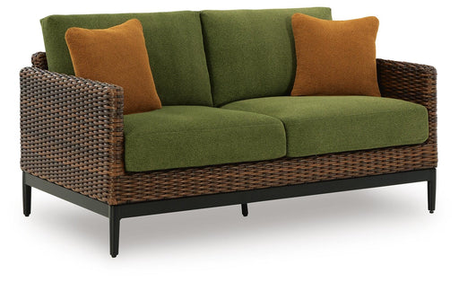 Horizon Hall Outdoor Loveseat with Cushion - Clarks Hardware - Iowa