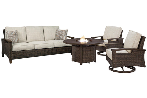 Paradise Trail Outdoor Sofa, Lounge Chairs and Fire Pit Table - Clarks Hardware - Iowa