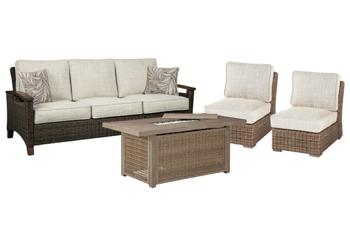 Beachcroft Outdoor Sofa, Lounge Chairs and Fire Pit - Clarks Hardware - Iowa
