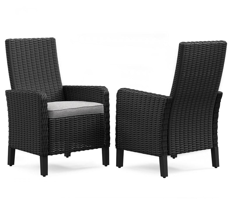 Beachcroft Outdoor Arm Chair with Cushion (Set of 2) - Clarks Hardware - Iowa