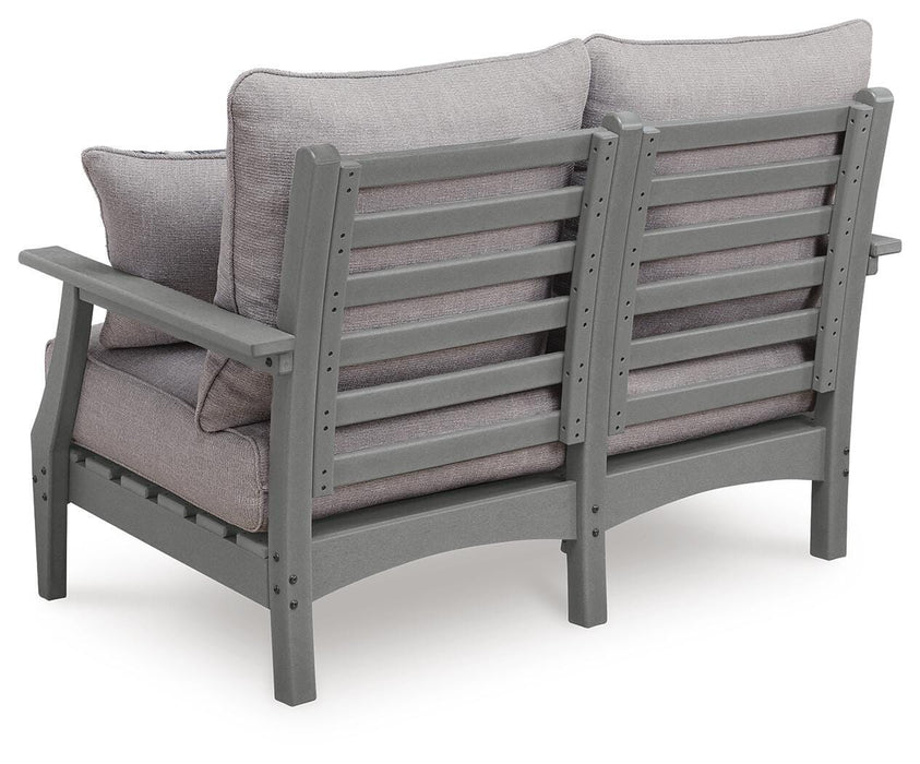 Lone View Bay Outdoor Loveseat with Cushion - Clarks Hardware - Iowa