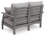Lone View Bay Outdoor Loveseat with Cushion - Clarks Hardware - Iowa