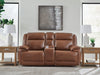 Healy Pier Power Reclining Loveseat with Console - Clarks Hardware - Iowa
