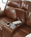 Healy Pier Power Reclining Loveseat with Console - Clarks Hardware - Iowa