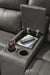 Beryton Power Reclining Loveseat with Console - Clarks Hardware - Iowa