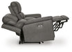 Beryton Power Reclining Loveseat with Console - Clarks Hardware - Iowa