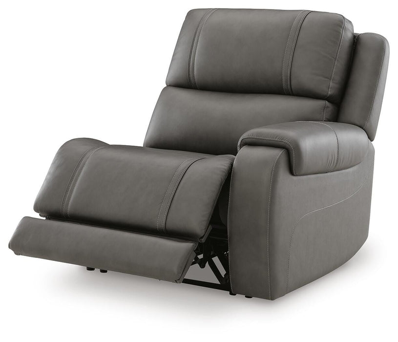 5Z-Harrenhurst Power Reclining Sectional Loveseat with Console