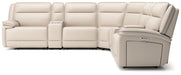 Double Deal Reclining Sectional with 2 Consoles - Clarks Hardware - Iowa