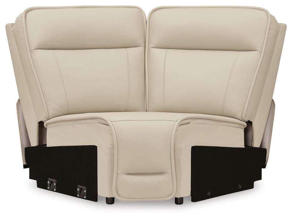 Double Deal Reclining Sectional with Console - Clarks Hardware - Iowa