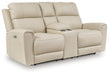 Dahlmoore Power Reclining Loveseat with Console - Clarks Hardware - Iowa