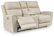 Dahlmoore Power Reclining Loveseat with Console - Clarks Hardware - Iowa