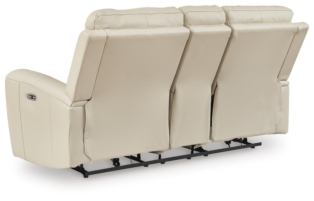 Dahlmoore Power Reclining Loveseat with Console - Clarks Hardware - Iowa