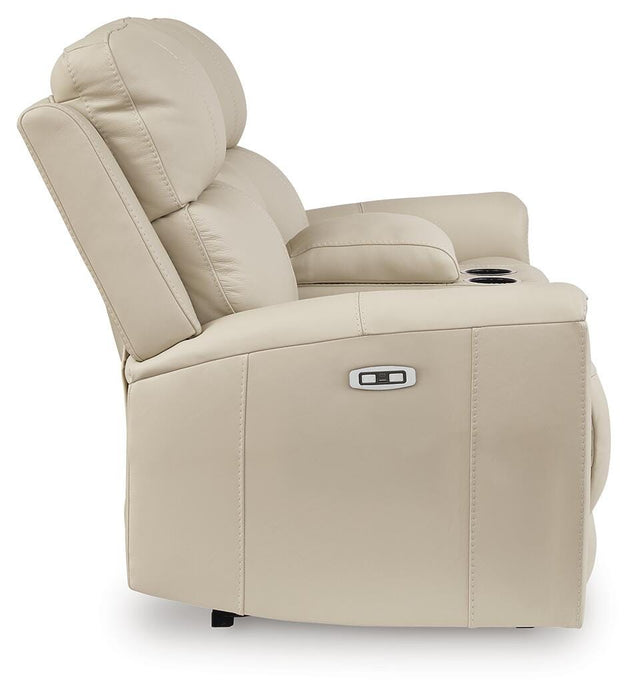 Dahlmoore Power Reclining Loveseat with Console - Clarks Hardware - Iowa