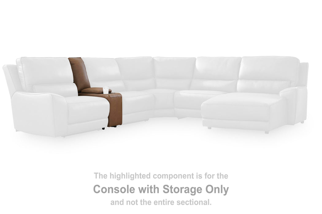 Silverbrooke Reclining Sectional with Chaise and Storage Console