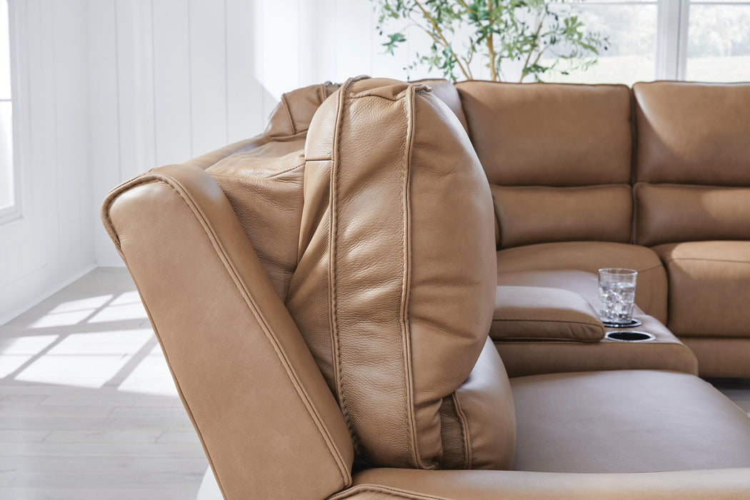 Silverbrooke Reclining Sectional with Chaise and Storage Consoles