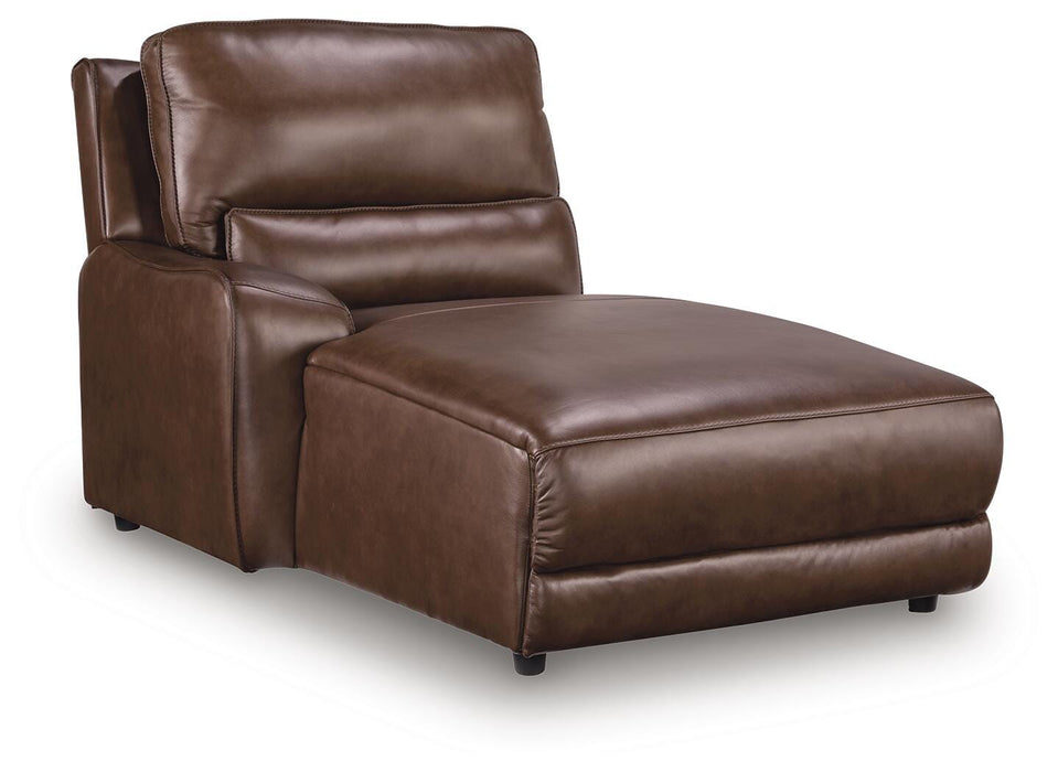 Silverbrooke Reclining Sectional with Chaise and Storage Consoles