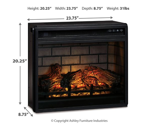 Entertainment Accessories Electric Infrared Fireplace Insert - Clarks Hardware - Iowa