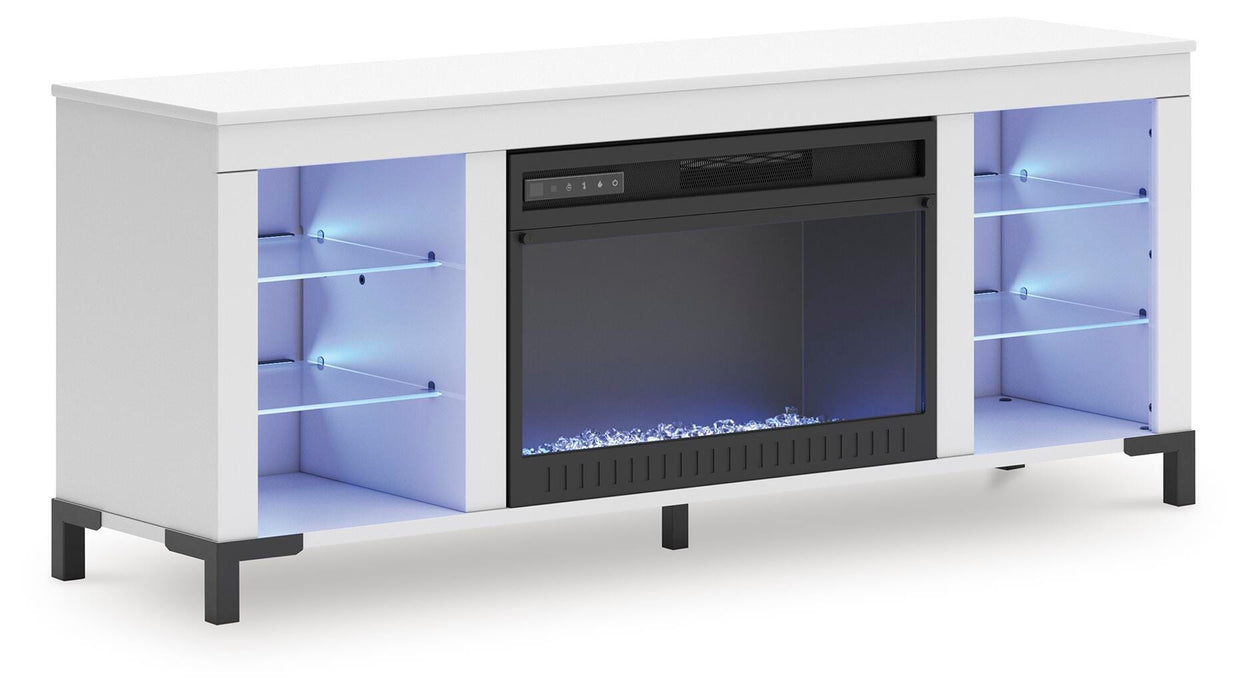 Brollevi 60" TV Stand with Electric Fireplace - Clarks Hardware - Iowa