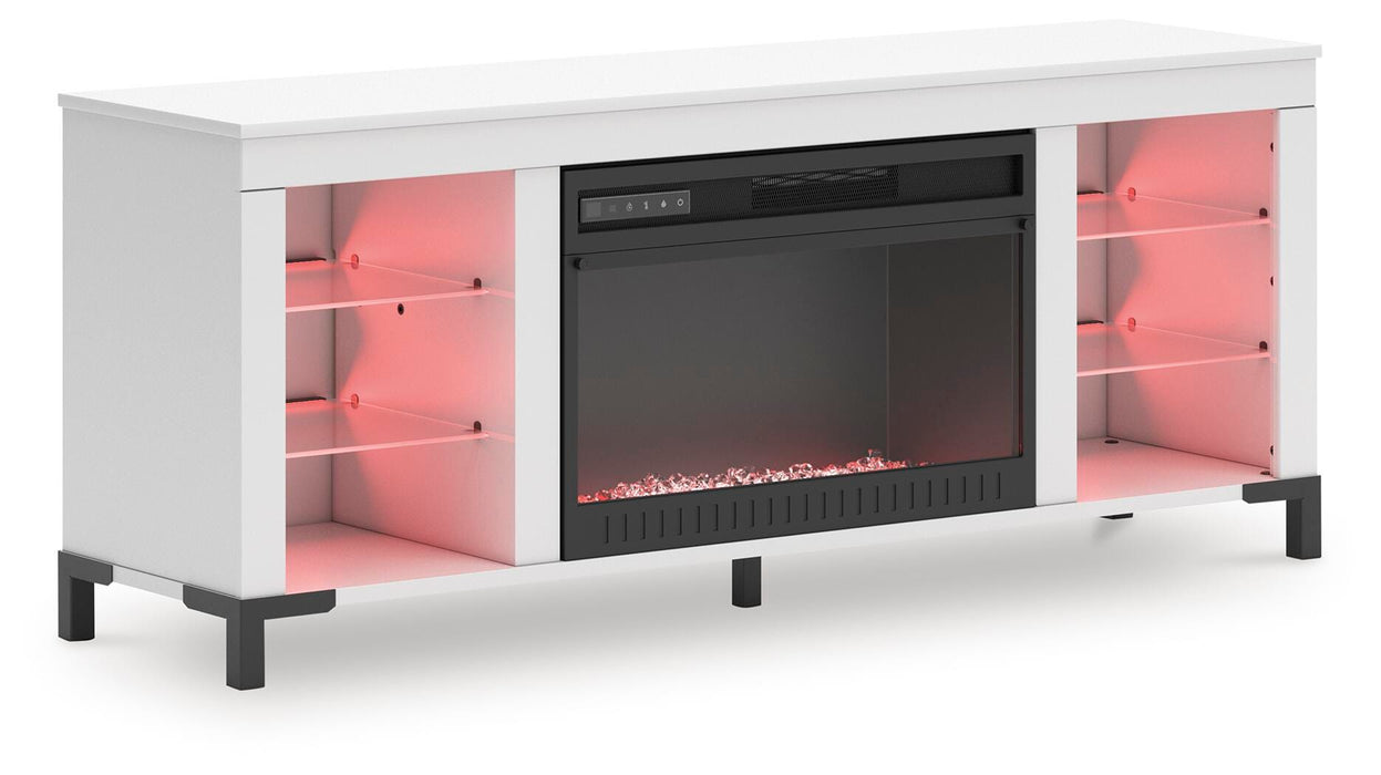 Brollevi 60" TV Stand with Electric Fireplace - Clarks Hardware - Iowa