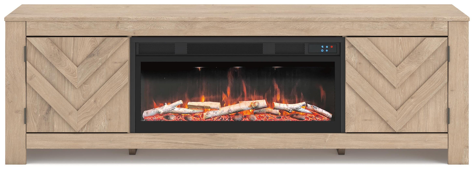 Cayboni 71" TV Stand with Electric Fireplace - Clarks Hardware - Iowa