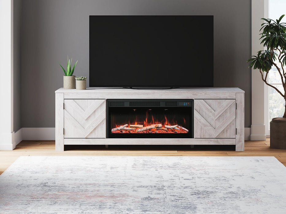 Cayboni 71" TV Stand with Electric Fireplace - Clarks Hardware - Iowa