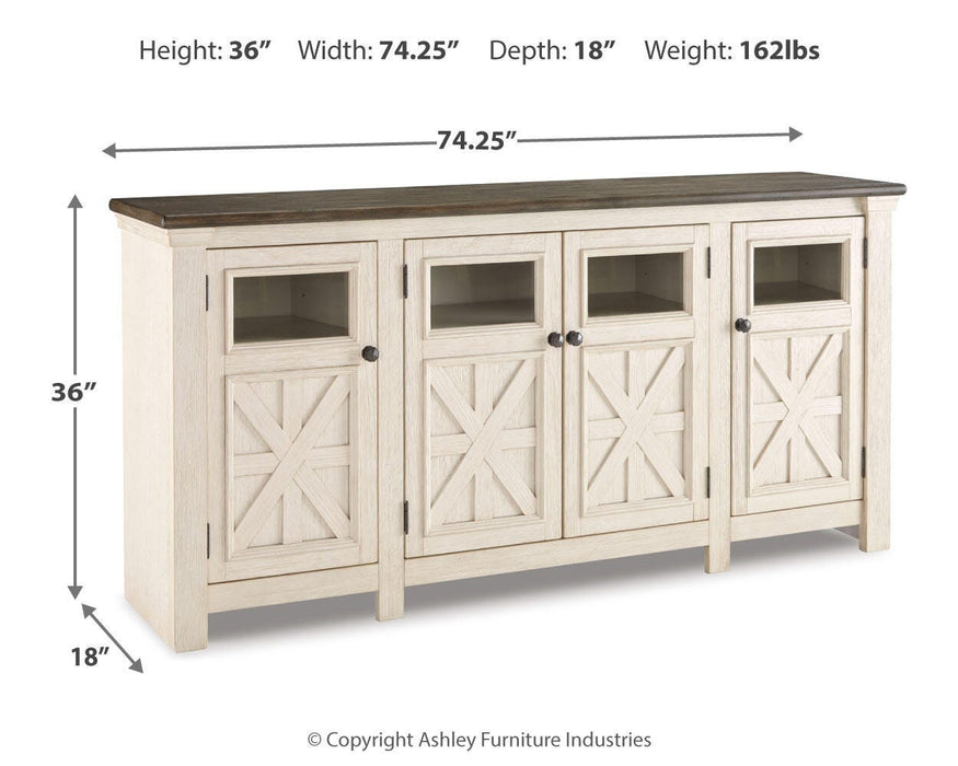 Bolanburg 74" TV Stand - Clarks Hardware - Iowa