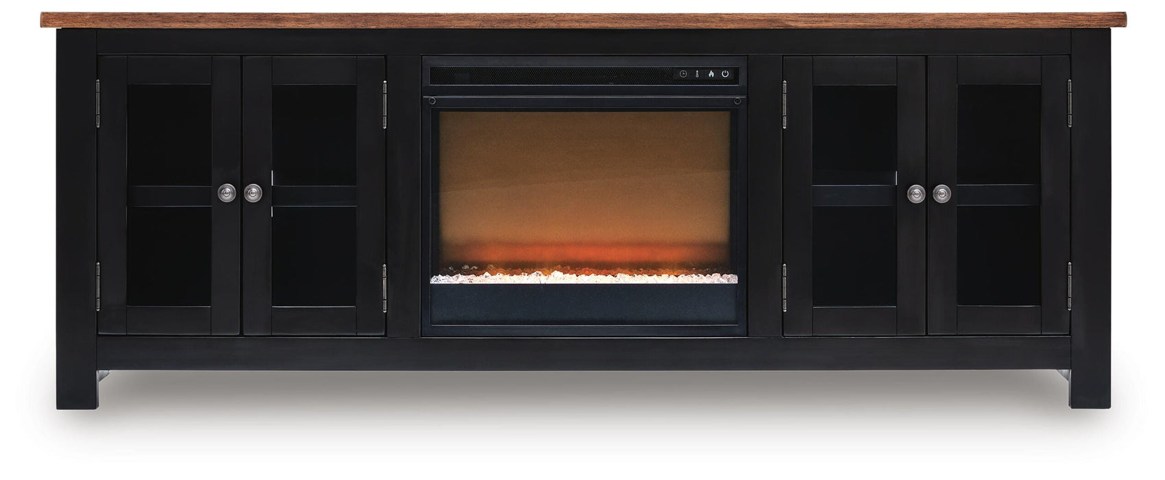Wildenauer 76" TV Stand with Electric Fireplace - Clarks Hardware - Iowa
