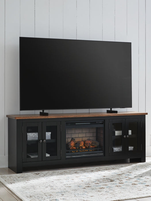 Wildenauer 76" TV Stand with Electric Fireplace - Clarks Hardware - Iowa