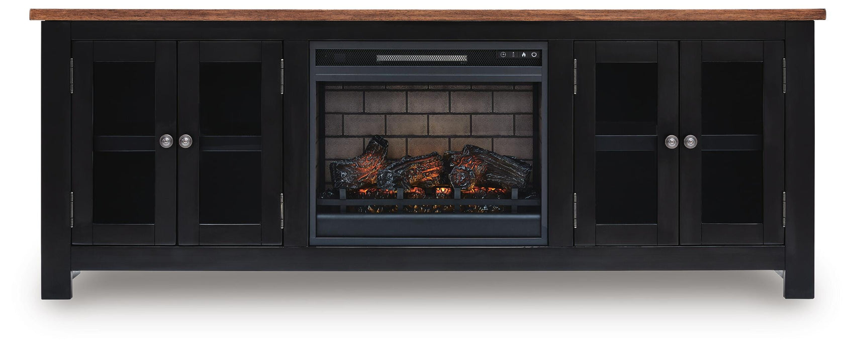 Wildenauer 76" TV Stand with Electric Fireplace - Clarks Hardware - Iowa