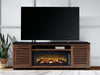 Kallari 84" TV Stand with Electric Fireplace - Clarks Hardware - Iowa