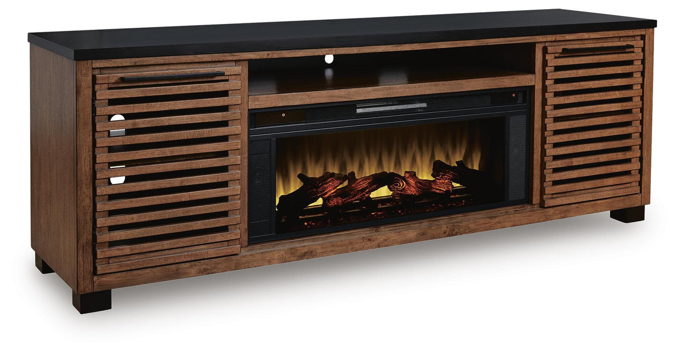 Kallari 84" TV Stand with Electric Fireplace - Clarks Hardware - Iowa