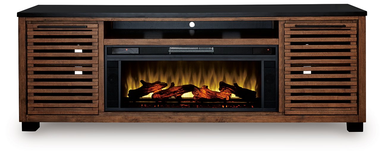 Kallari 84" TV Stand with Electric Fireplace - Clarks Hardware - Iowa