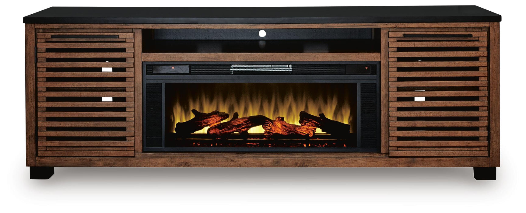 Kallari 84" TV Stand with Electric Fireplace - Clarks Hardware - Iowa