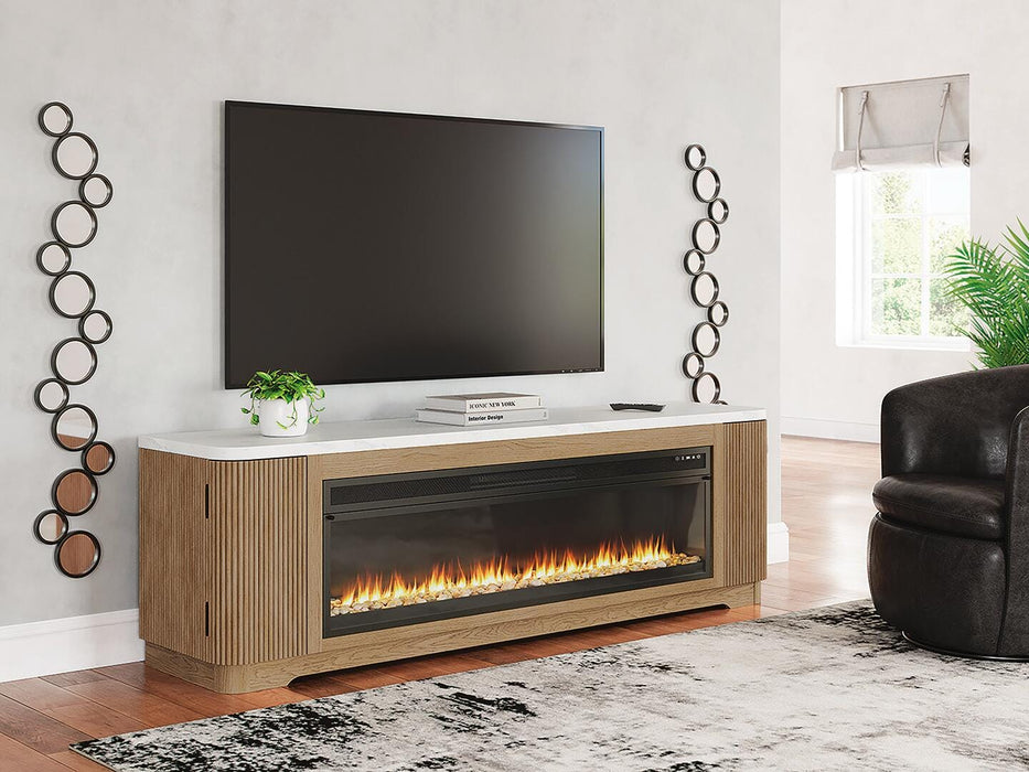 Camdill 80" TV Stand with Electric Fireplace - Clarks Hardware - Iowa
