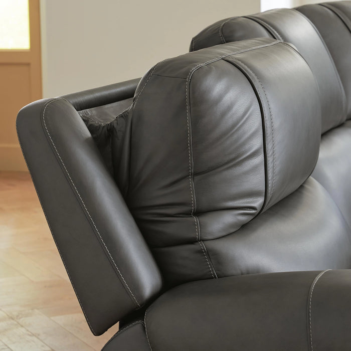 5Z-Harrenhurst Power Sectional Reclining Sofa