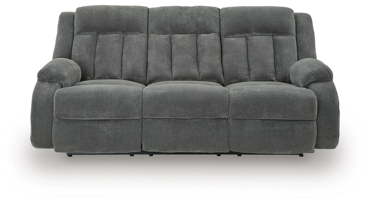 Greely Bend Power Reclining Sofa with Drop Down Table