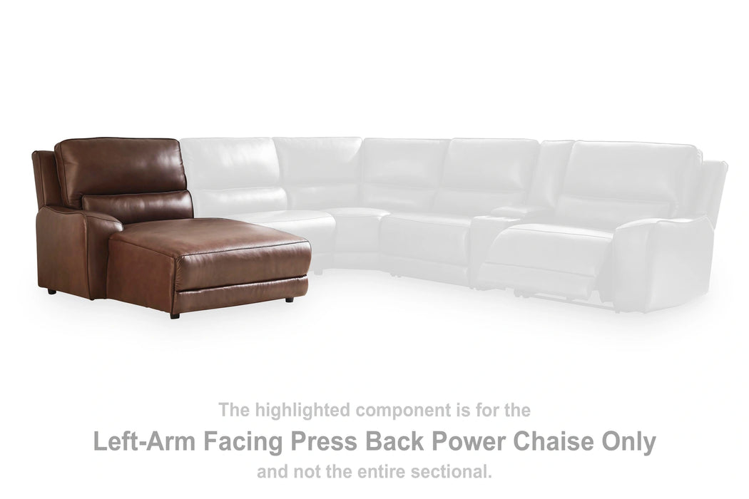 Silverbrooke Reclining Sectional with Chaise and Storage Console