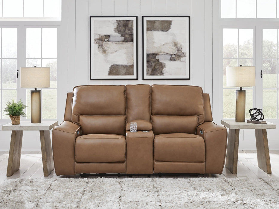 Silverbrooke Power Reclining Loveseat with Console